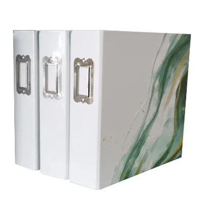 21X22Cm Photo Album Removable Insert Transparent PP Clear Pages Protect Holder Scrapbook Sticker Photo Album With 2 Rings Binder