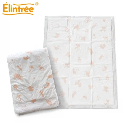 OEM Eco Friendly Disposable Underpad Bamboo Fiber Top Sheet Corn Film Back Sheet Waterproof Absorbent Bed Pad