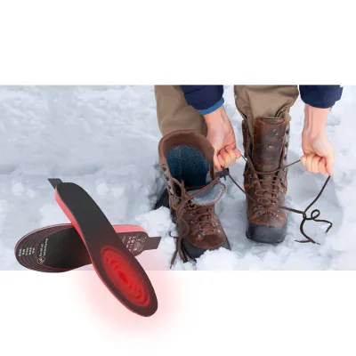 New Arrival Battery Powered Heated Insoles with Remote for Women Men Electric Foot Warmer Wireless Heated Shoe Insoles