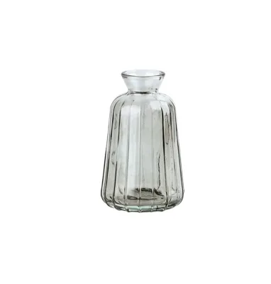 Luxury Retro Floating Transparent French Glass Vase Small Home Office Ornament for Flower Arrangement for Living Room Drinkware