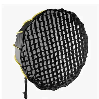 Bowens Portable Parabolic Softbox 90cm Quick Set-up Deep Parabolic Softbox with Beehive Honeycomb Grid Strip