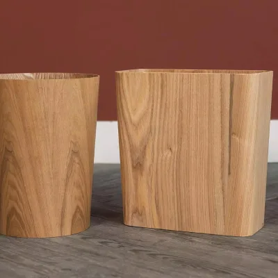 Nordic Oak Ply Waste Paper Bins