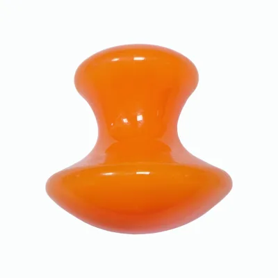 Hot selling beauty tool body massage spoon mushroom resin orange massager