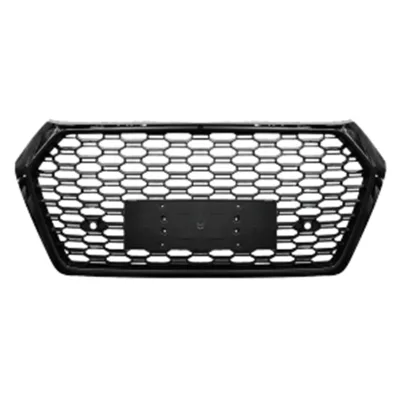 Car Auto Parts Front Bumper Middle Grille Front Grille for Audi RSQ5-(2018-2020) Grille Black 2018-2020