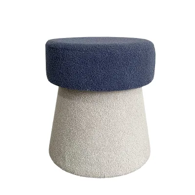 Fashion Design Retro Style Footstools Multifunctional Durable Fabric Footstool Ottoman Chair Stool for Room