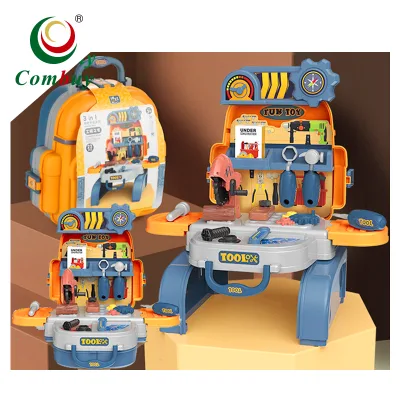 Preschool Games Pretend Kids 3IN1 Plastic Bricolage Tool Toy Educational