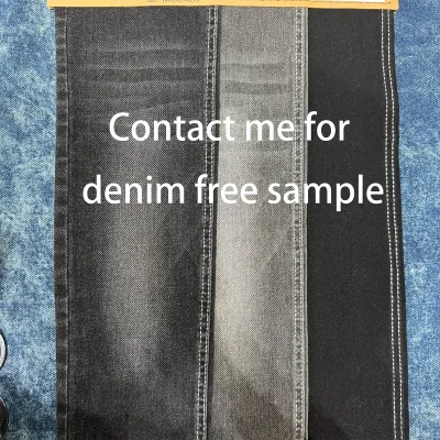 Raw Denim Fabric Black Face Black Back Stable Width Heavy Weight Denim Roll for Cost Effective Sourcing Orders