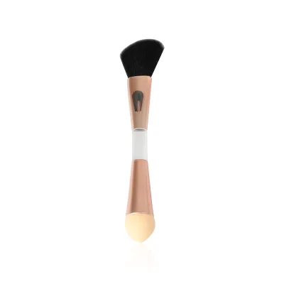 Portable Travel Makeup Brush Set Single Facial Eye 4 in 1 Double Sided Makeup Brushes With Sponge