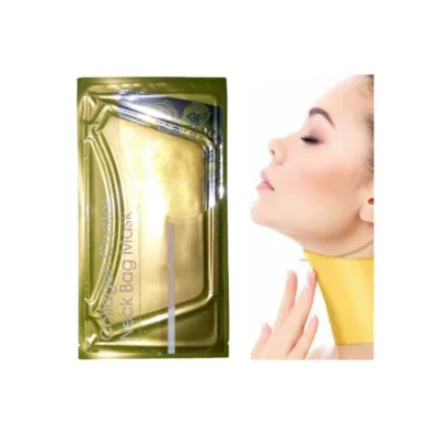 24K Gold Collagen Neck Fine Line Pads Firming Tightening Moisturizing Mask for Neck Line Removal 24K Gold Uplift Neck Gel Mask