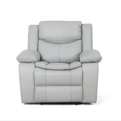 Comfortable Breathable Fabric Recliner Sofa Set Chair with One Button Control and Stable Base Reclining Seat for Home Theater
