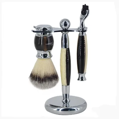 High Quality Synthetic Shaving Brush Set,wholesale Cheap Shaving Brush Kits