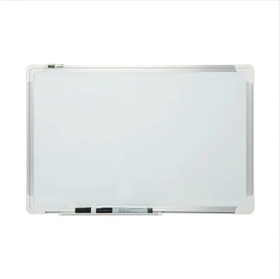 Movable Tray Magnetic Dry Erase Board Whiteboard Black Aluminium Frame White Board for Wall