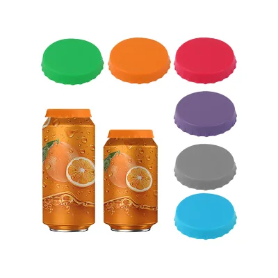 BPA Free Reusable Leak Proof Silicone Soda Beer Beverage Can Lids Covers Caps Stopper