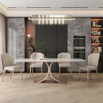 B2B High - Quality Dining Set | Durable Rock Slab, Sturdy Build | Ideal for Modern Homes