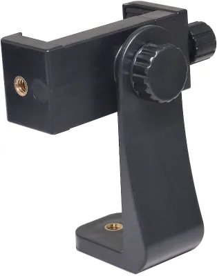 Phone Tripod Mount Adapter Smartphone Holder Clip Compatible for iPhone Samsung and All Cell Phones Adjustable Clamp
