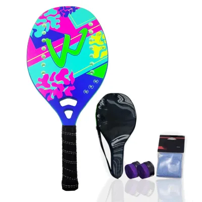 High-end Beach Tennis Rackets Factory Direct Sales Professional Carbon Fiber Surface EVA Memory Core Tennis Rackets