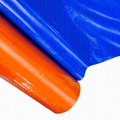Blue Orange PE Tarpaulin 0.5m X 0.8m Compact Weatherproof Sheet for Camping Tools Storage and Outdoor Use