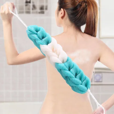 Y New Ideas Bath Loofah Sponge Back Bath Accessories Cleaning Tool Scrubber Soft Mesh Body Wash Long Exfoliating Shower Brushes