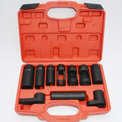 Universal Car Offset Oxygen Sensor Spanner 22 Socket Remover Tools 1/2 3/8 Wrench Set Disassembly O2 Sensor Removal Tool