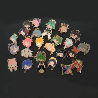 Lovely Cute Cartoon Metal Anime Enamel Brooch Lapel Enamel Pin Anime Enamel Pin Badges Jewelry Accessories for Cloth