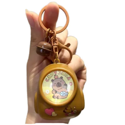 Luminescent Resin Capybara Keychain Cute Melody Atmosphere Light Small Keychain Night Light Toy Gift Wholesale