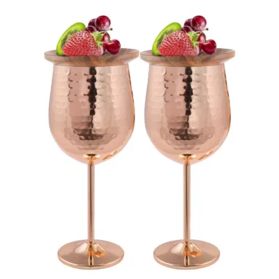 Rose Gold 304 Stainless Steel Wine Glasses Copper Color Wine Glasses Red Wine Glasses Unbreakable Not Easy to Break