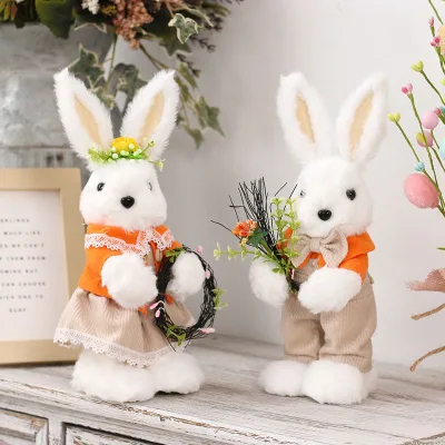 Wholesale Easter Cute Stuffed Rabbit Doll Resurrection Egg Arrangements Easter Toys Gift for Easter Party Decorations