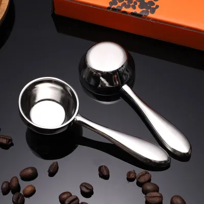 Wholesale Coffee Scooper Short Handle Coffee Bean Spoon 304 Stainless Steel Coffee Scoop with Gift Box