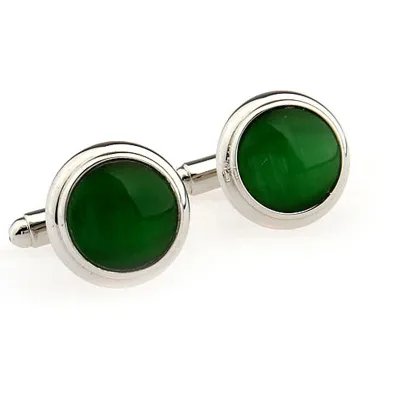 Elegant Cats Eyes Cuff Links 18 k Gold Plated Cuff Links High Quality Men Jewelry