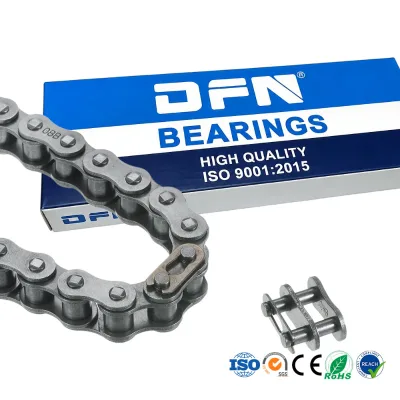 DFN Brand 28B-3 32B-3 40B-3 48B-3 56B-3 64B-3 72B-3 Heavy Duty Short Pitch Precision Roller Chain for Transmission