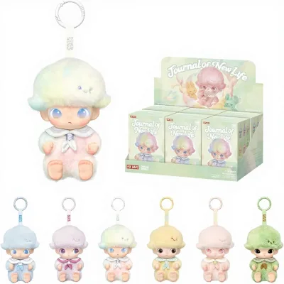 MART DIMOO Journal New Life Series Vinyl Plush Pendant Blind Box Collectible Toys Home Decor Gifts Unisex Ages 0-24 Months