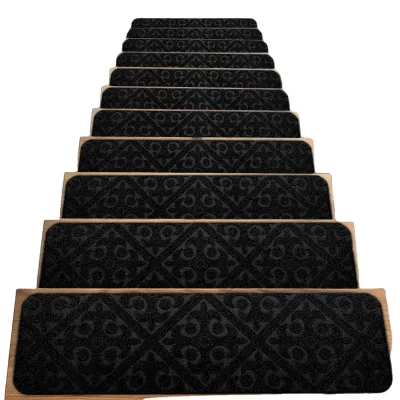 Reusable Staircase Doorway Foot Pads Step Washable Anti slip Floor Rug Carpet Stair Mat for Standing Walking