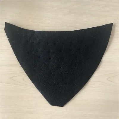 cotton material needle punched black beauty shoulder pad