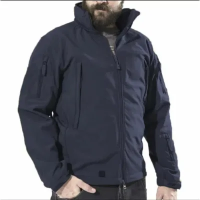 Unisex Casual Tactical Softshell Jacket 100% Polyester Windproof and Waterproof Combat Outdoor Jacket for Winter