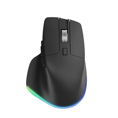 2.4G+BT Wireless 6D Ergonomic Gaming Mouse Optical RGB Backlit 2400CPI Rechargeable Stock 7 Buttons for Laptop/Desktop/Tablet