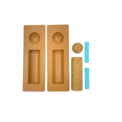 Non-Dusting Eco-Friendly Durable Crazy Fit Massage Yoga Balance Kit Foot Body Restoration Half Cork Roller Massage Ball Band