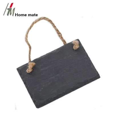 12 X 8 cm Double-sided Mini Slate Chalkboard Pendant Signs for Messages, Wedding Table Number