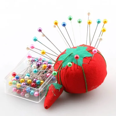 DIY Colorful Pearl Metal Astronaut Lapel Fixed Positioning Sewing Pin Bead Needle