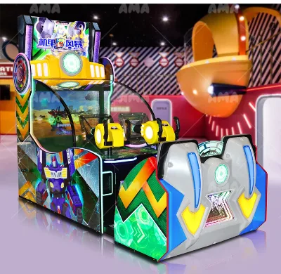 Robot Storm II 2 Player Arcade Machine Coin-Operated Indoor Games Ball Shooting Car Racing Screen Game Machine