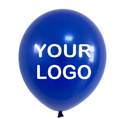 Custom 12 Inch Company Advertising Ballon Inflate 1 Color 1 Side Screen Printing Balon Diy Logo Latex Balloon