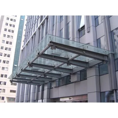 Supplier high quality steel glass canopy