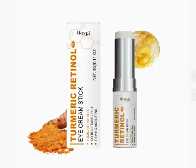 Vegan Retinol Eye Cream Stick Nourishing Eye Care Cream to Reduce Dark Circles Fade Fine Lines Anti-Wrinkle Feature