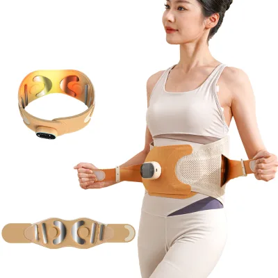 Cordless Lumbar Massager Belt Lower Back Waist Massager for Pain Relief Portable Wrap for Waist Back Support Belt
