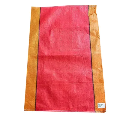 South Africa America Red With Yellow Edge Popular 50kg 100kg Bag Polypropylene Bag for Food Potato Packaging