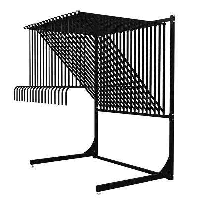 JH-Mech Wear - Resistant Strong and Durable Store Metal Hanging Carpet Rug Display Stand Rack