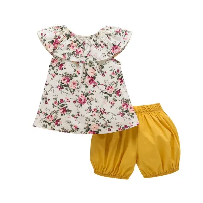Online Shopping India first Impressions Baby Clothes clothing  O-Neck Top and Shorts Set In Yiwu