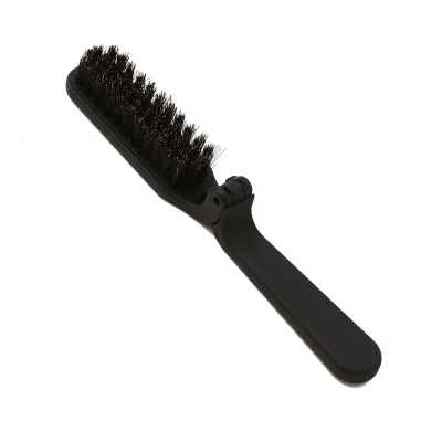 New Foldable Boar Bristle Beard Brush Is Portable for Cleaning Men's Beards