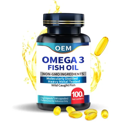 Omega-3 100g Softgels Best Quality Natural Healthcare Supplements Herbal Supplements