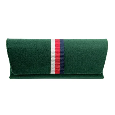 Velvet luxury sunglasses case ins girl portable pressure proof retro simple case for sunglasses Sunglasses storage box