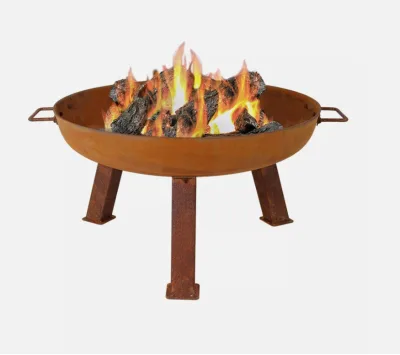 Hot Sale Corten Steel Fire Pit Bowl Outdoor Garden Patio Deck Fireplace with Firewood Fuel